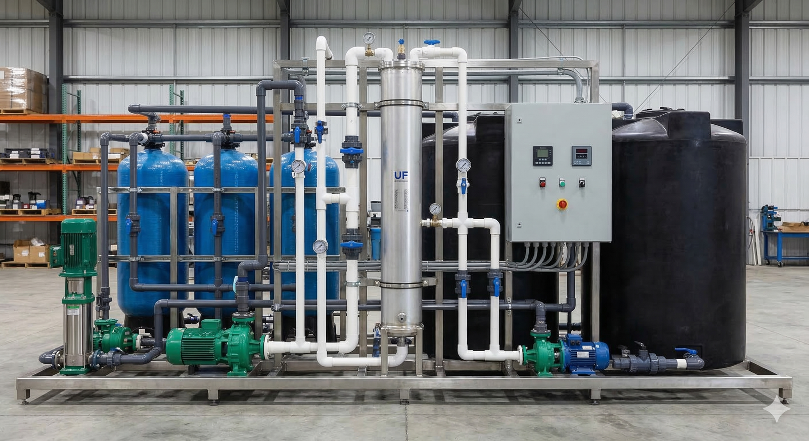 Gri su arıtma sistemi çalışma prensibi diyagramı